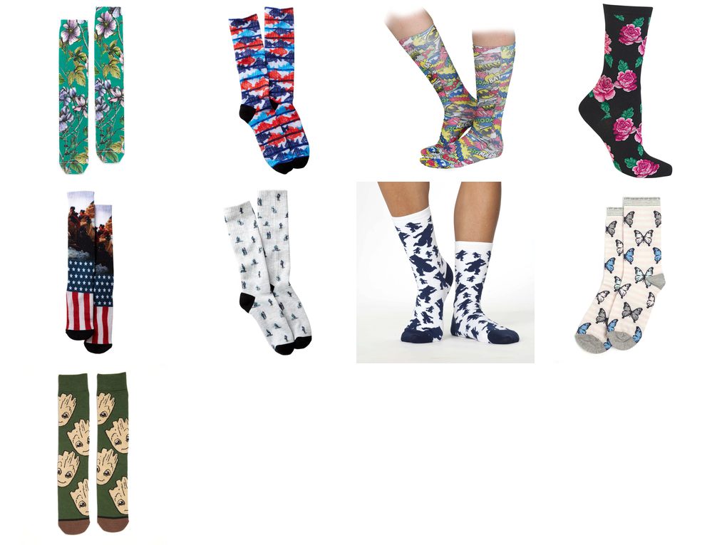 photo print socks